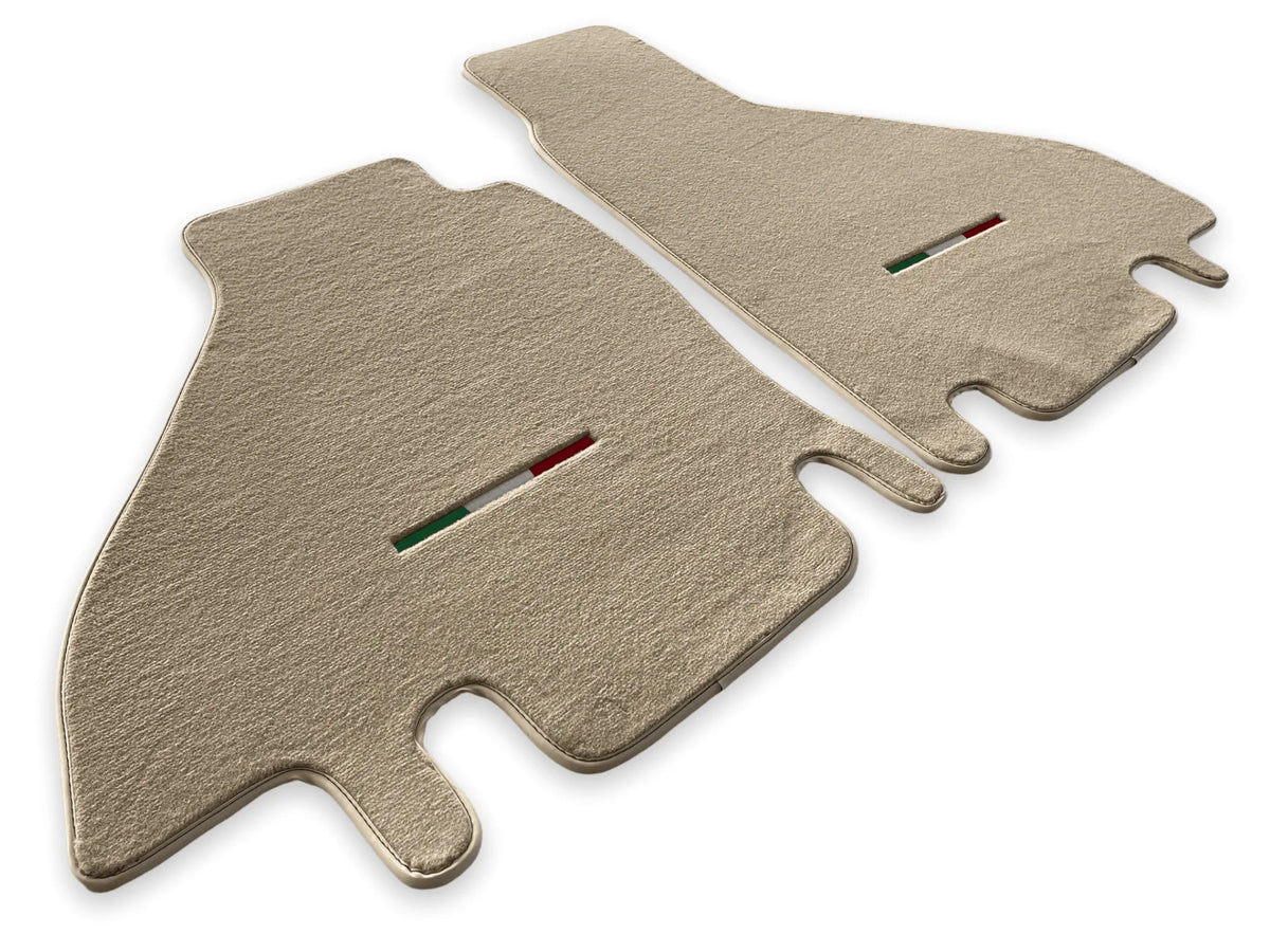 Floor Mats For Ferrari Testarossa 1984–1996 Beige Autowin Brand Italy Edition - AutoWin