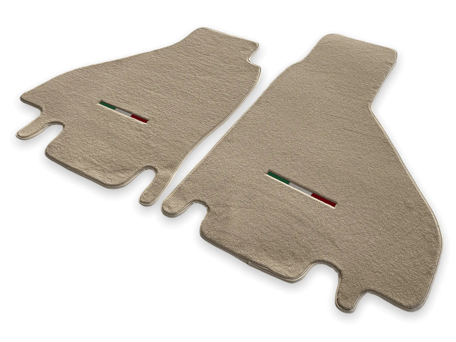 Floor Mats For Ferrari Testarossa 1984–1996 Beige Autowin Brand Italy Edition - AutoWin