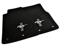 Floor Mats For Ford Mustang 2015-2023 With Silver Pony - AutoWin