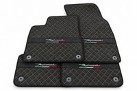 Alfombrillas de coche para Lamborghini Urus Performante con trim de Alcántara en negro