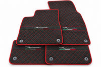 Alfombrillas de coche para Lamborghini Urus Performante con trim de Alcántara en rojo