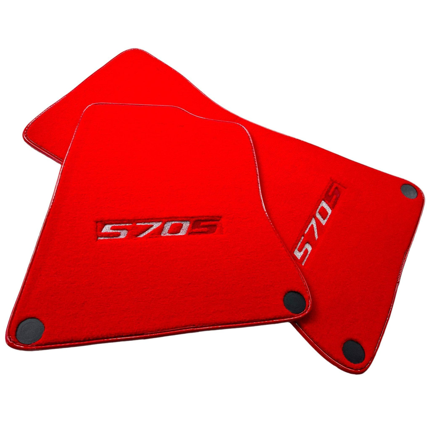 Floor Mats For McLaren 570S Red Tailored Carpets Set AutoWin - AutoWin