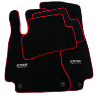 Floor Mats For Mercedes-Benz C Class W205 2014-2021 ER56 Design with Red Trim - AutoWin