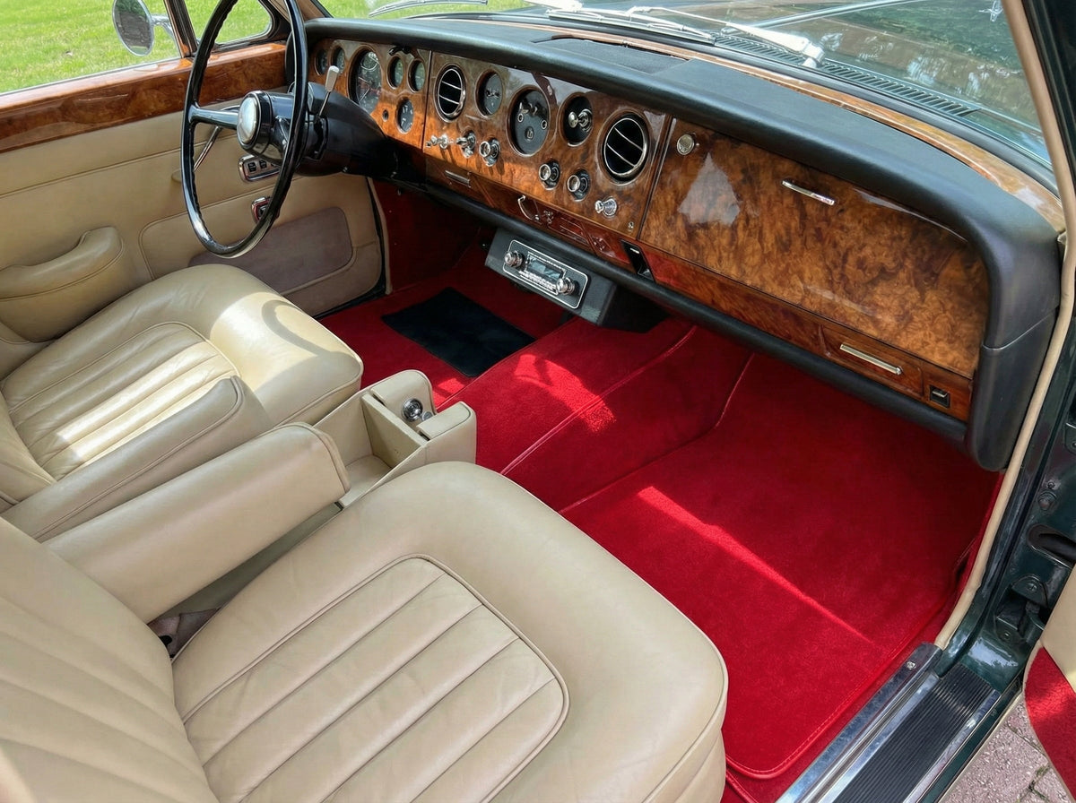 Interior look of floor mats for Floor Mats For Rolls Royce Shadow 1965-1977 Red