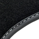 Floor Mats for Tesla Model X - 7 Seats (2016-2024) Black Tailored Carpets ER56 Design - AutoWin