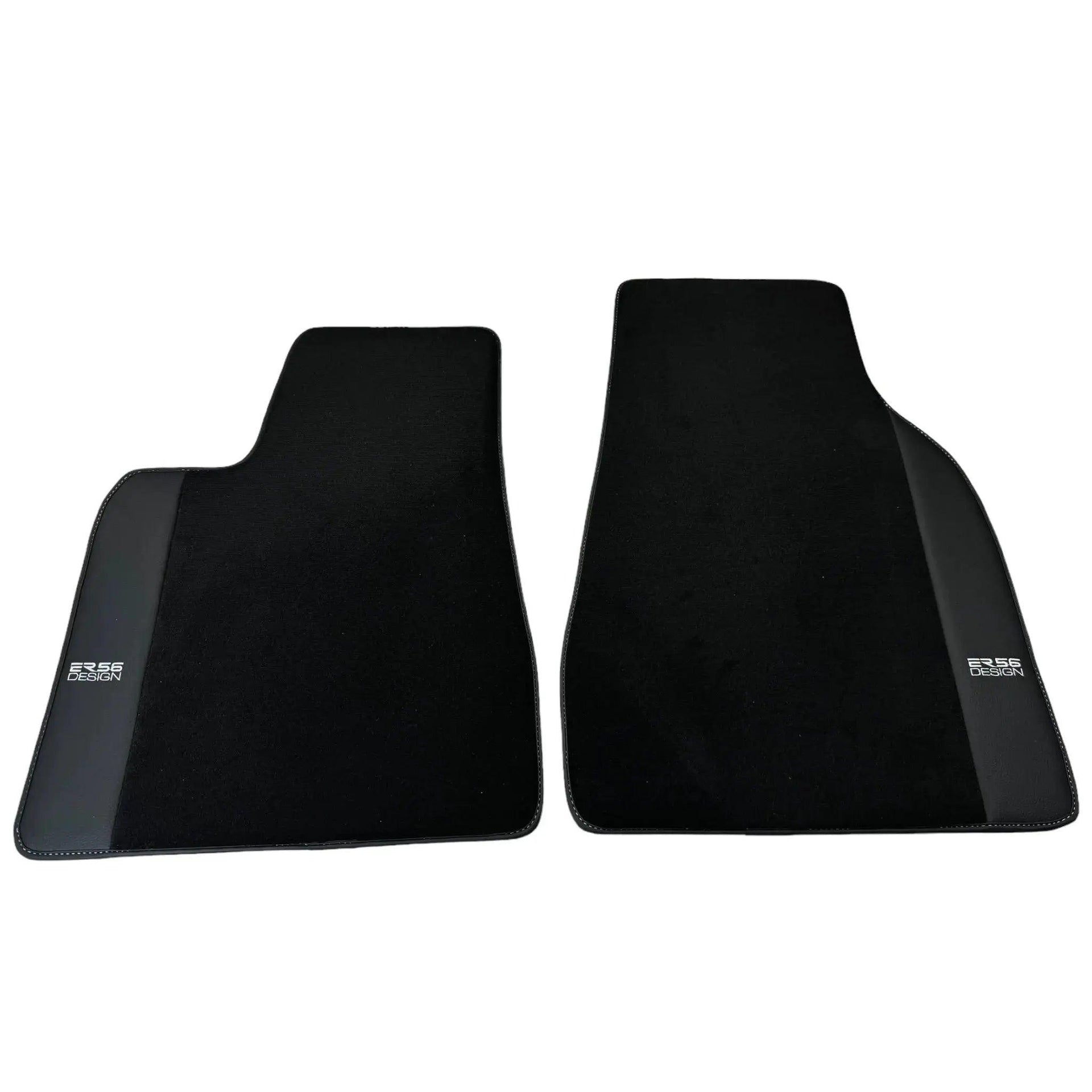 Floor Mats for Tesla Model X (6 Seats) Black Tailored Carpets ER56 Design - AutoWin