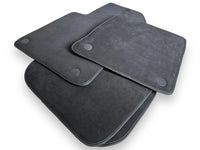 Alfombrillas de coche de Alcantara genuinas para Ferrari 599 Coupe 2006-2012 negras diseño ER56 - AutoWin