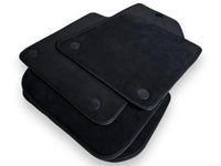 Alfombrillas de coche de Alcantara genuinas para Ferrari 599 Coupe 2006-2012 negras diseño ER56 - AutoWin