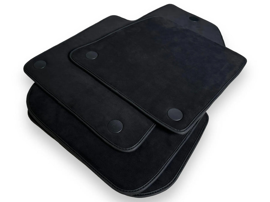 Alfombrillas de coche de Alcantara genuinas para Ferrari 599 Coupe 2006-2012 negras diseño ER56 - AutoWin