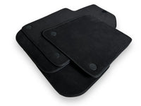 Alfombrillas de coche de Alcantara genuinas para Ferrari 599 Coupe 2006-2012 negras diseño ER56 - AutoWin