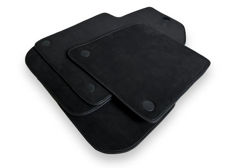 Alfombrillas de coche de Alcantara genuinas para Ferrari 599 Coupe 2006-2012 negras diseño ER56 - AutoWin