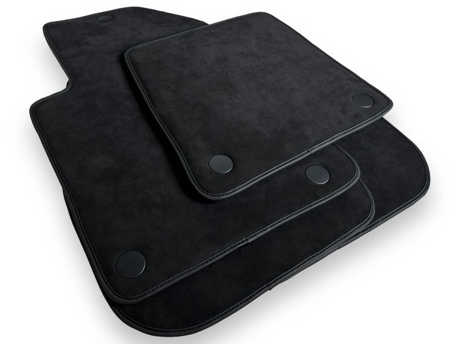 Alfombrillas de coche de Alcántara genuinas para Ferrari 599 Coupe 2006-2012 Negros Diseño ER56 - AutoWin