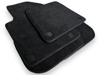 Alfombrillas de coche de Alcántara genuinas para Ferrari 599 Coupe 2006-2012 Negros Diseño ER56 - AutoWin