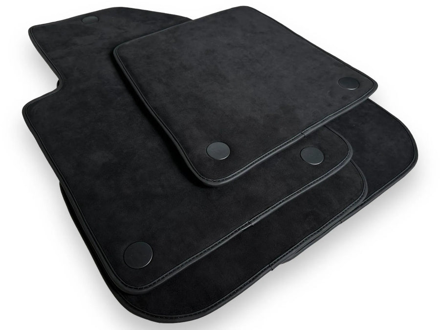 Alfombrillas de coche de Alcántara genuinas para Ferrari 599 Coupe 2006-2012 Negros Diseño ER56 - AutoWin
