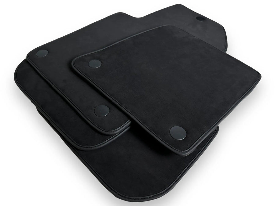Alfombrillas de coche de Alcántara genuinas para Ferrari 599 Coupe 2006-2012 Negros Diseño ER56 - AutoWin
