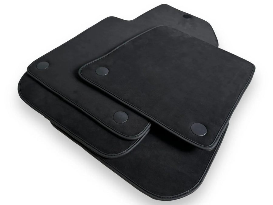 Alfombrillas de coche de Alcántara genuinas para Ferrari 599 Coupe 2006-2012 Negros Diseño ER56 - AutoWin