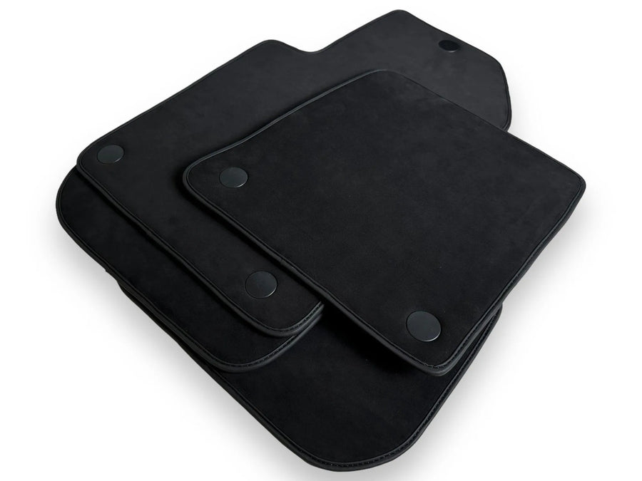 Alfombrillas de coche de Alcántara genuinas para Ferrari 599 Coupe 2006-2012 Negros Diseño ER56 - AutoWin