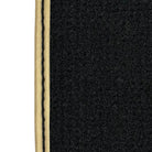 Golden Leather Floor Mats for Lamborghini Aventador with Bitcoin Sewing - AutoWin