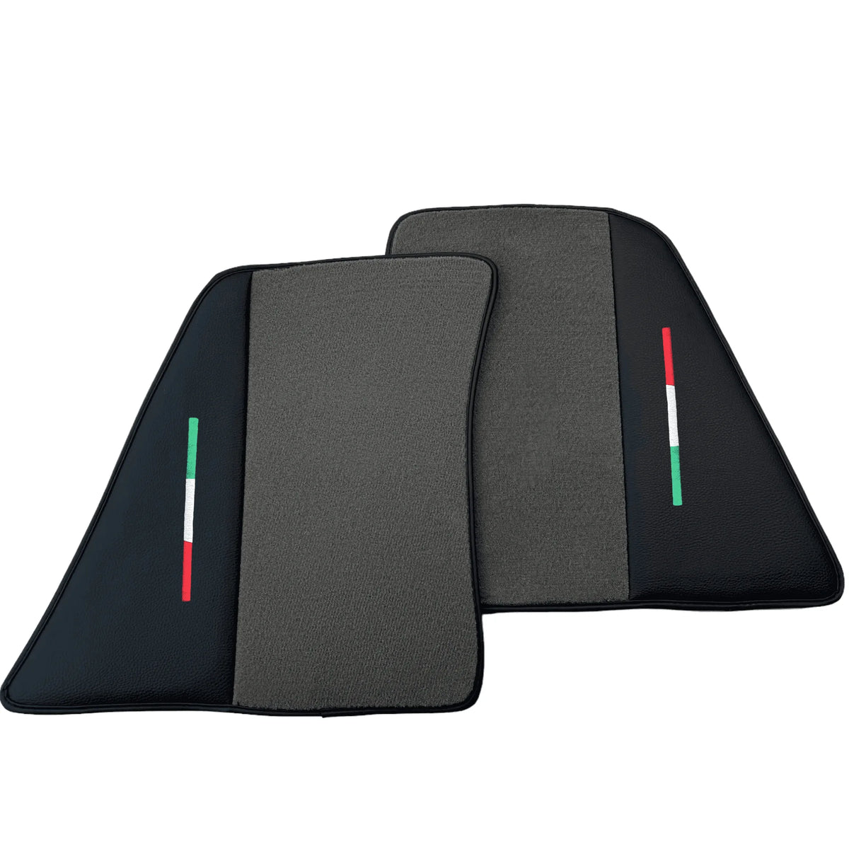 Gray Floor Mats for Ferrari 296 GTS (2022-2027) with Leather - AutoWin