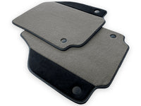Gray Floor Mats For Ferrari 488 GTB 2015-2022 Carpets With Alcantara Leather