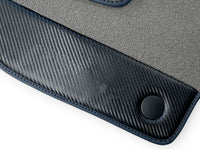 tappetini auto Grigi per Ferrari 488 Spider 2015-2022 in pelle carbonio
