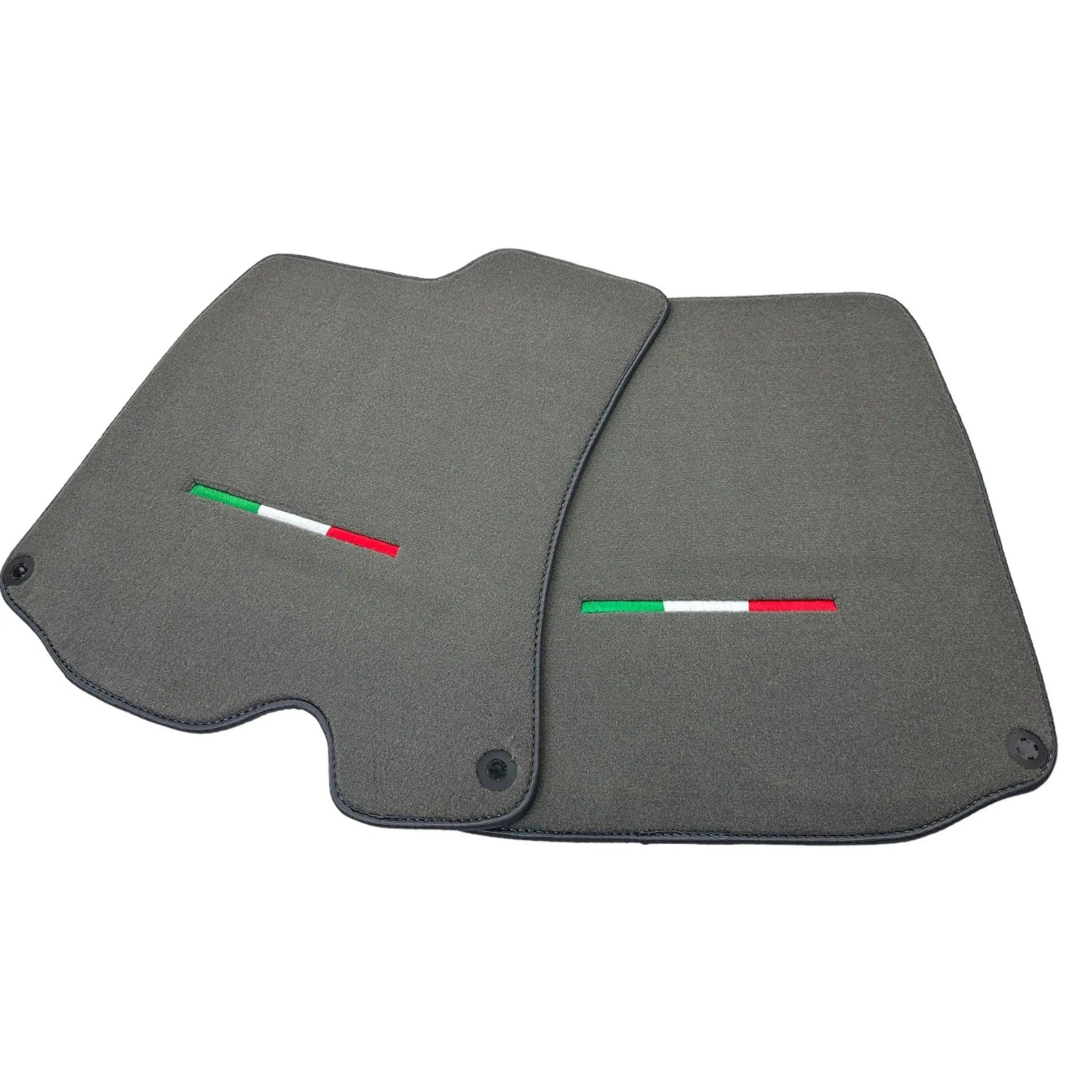 Gray Floor Mats For Ferrari Portofino (2018-2023) Italian Edition - AutoWin