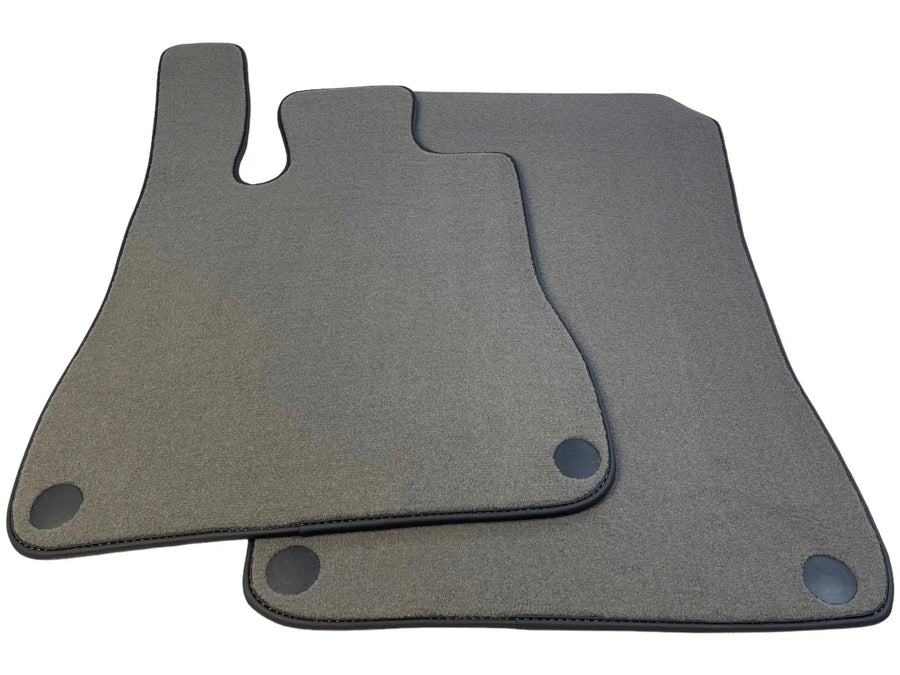 Gray Floor Mats For Mercedes-Benz SLK R172 (2011-2023) Black Trim - AutoWin