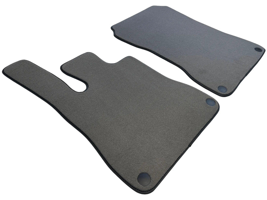 Gray Floor Mats For Mercedes-Benz SLK R172 (2011-2023) Black Trim - AutoWin