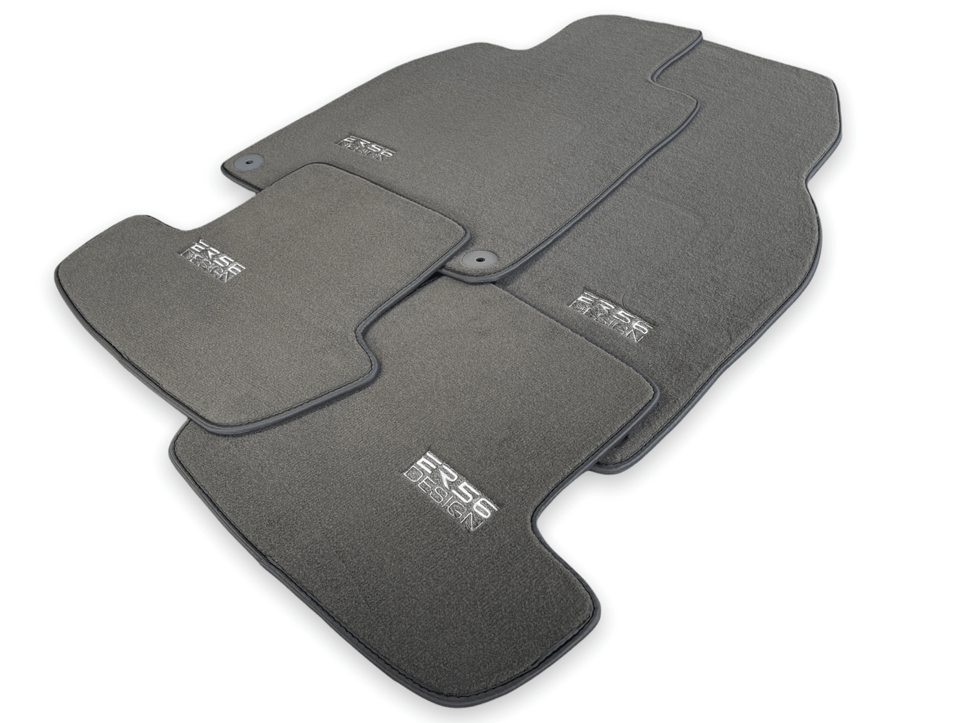 Gray Floor Mats for Porsche Taycan (2019-2023) | ER56 Design - AutoWin