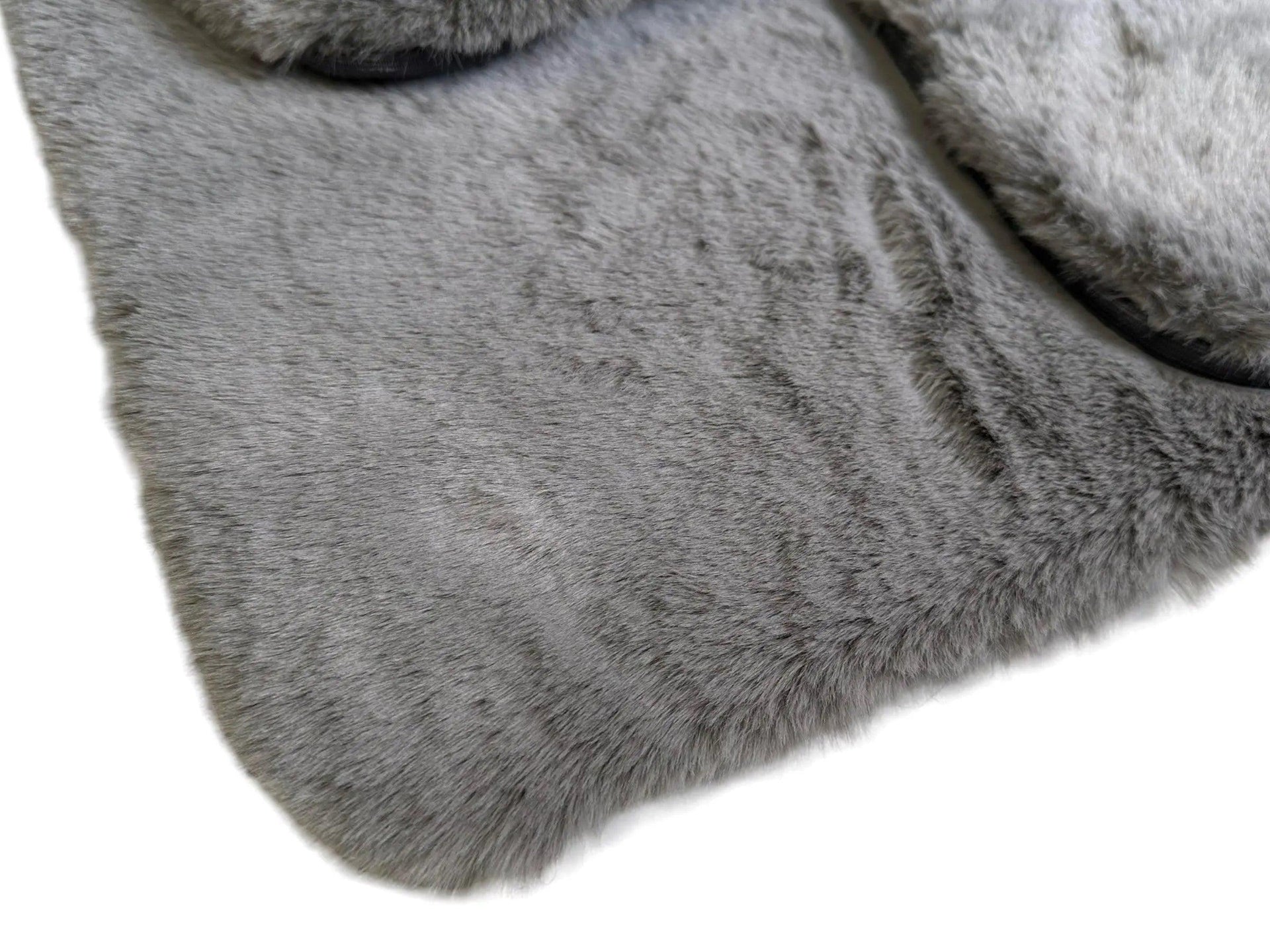 Gray Sheepskin Floor Mats For Bentley Bentayga Er56 Design Brand - AutoWin