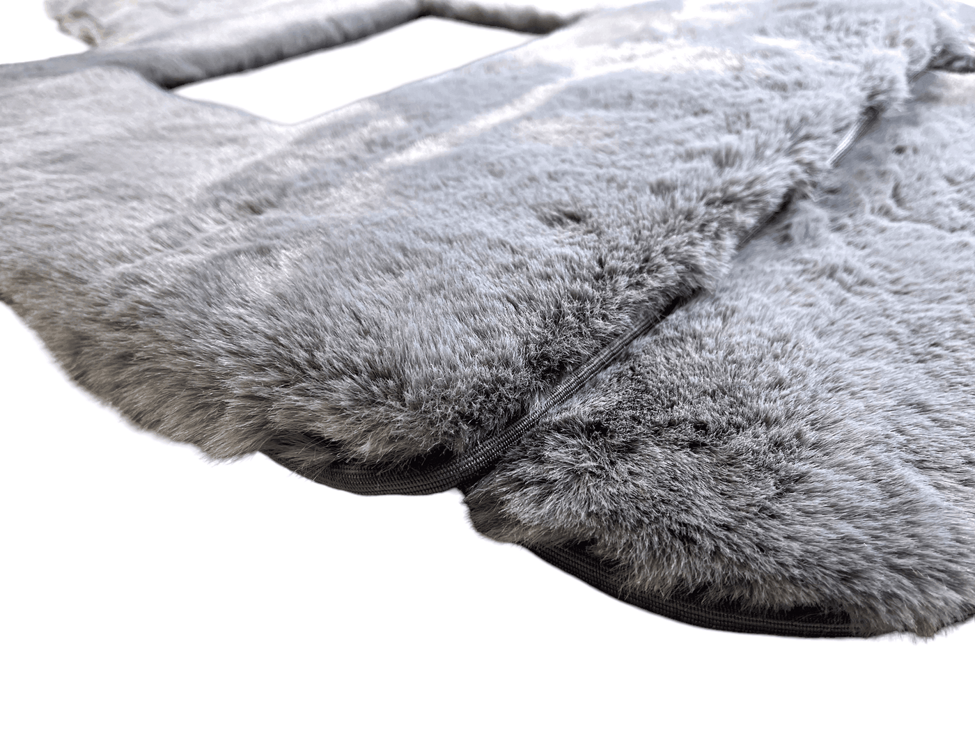 Gray Sheepskin Floor Mats For Bentley Continental GTC (2006–2011) Er56 Design - AutoWin