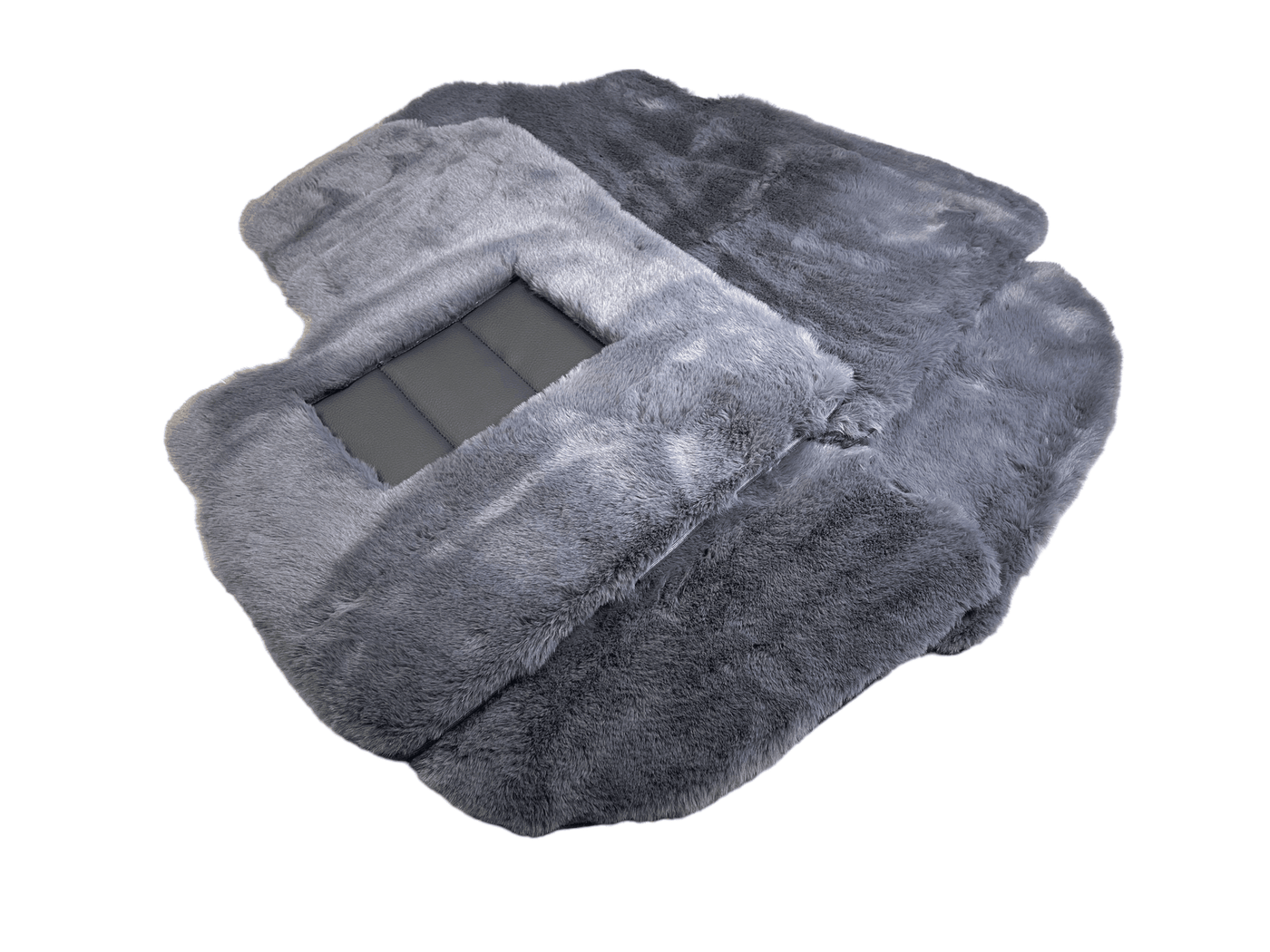 Gray Sheepskin Floor Mats For Bentley Continental GTC (2006–2011) Er56 Design - AutoWin