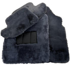 Gray Sheepskin Floor Mats For Bentley Continental GTC (2011-2018) ER56 Design - AutoWin