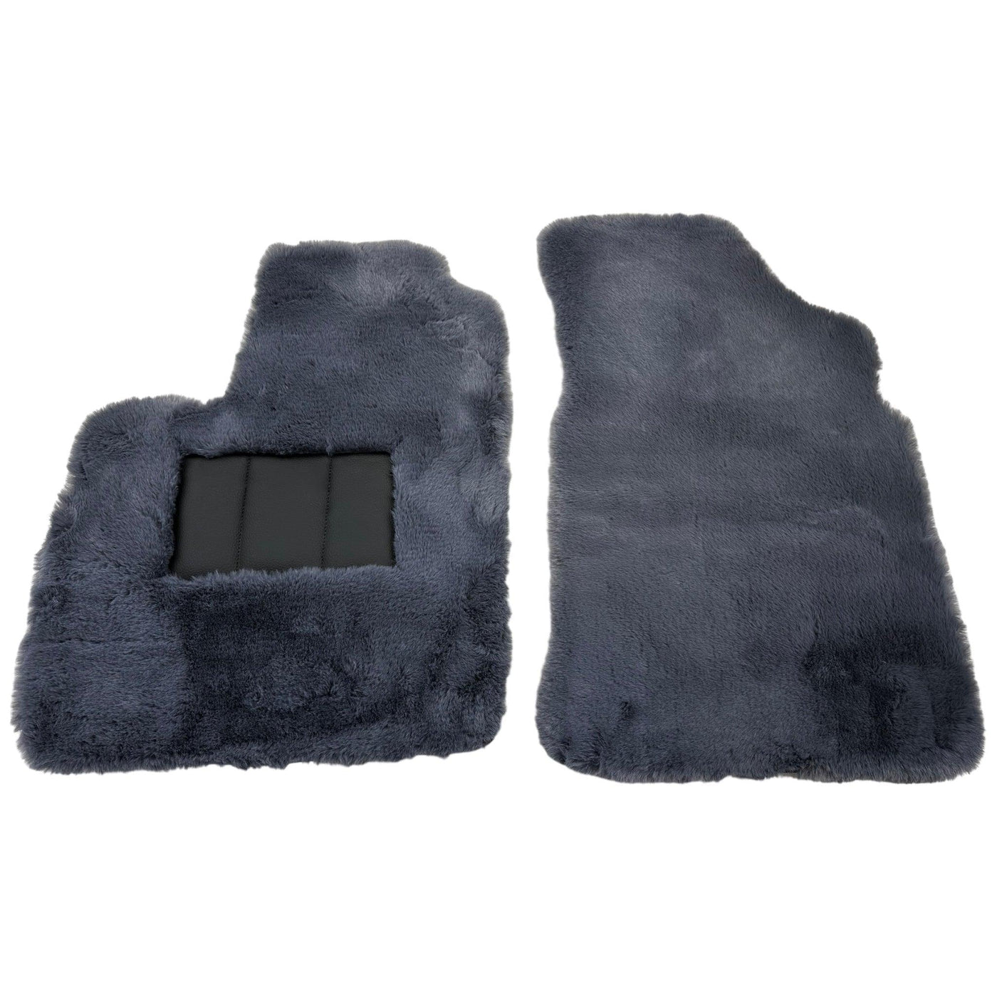 Gray Sheepskin Floor Mats For Bentley Continental GTC (2011-2018) ER56 Design - AutoWin