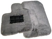 Gray Sheepskin Floor Mats For Bentley Flying Spur (2005-2013) Er56 Design Brand - AutoWin