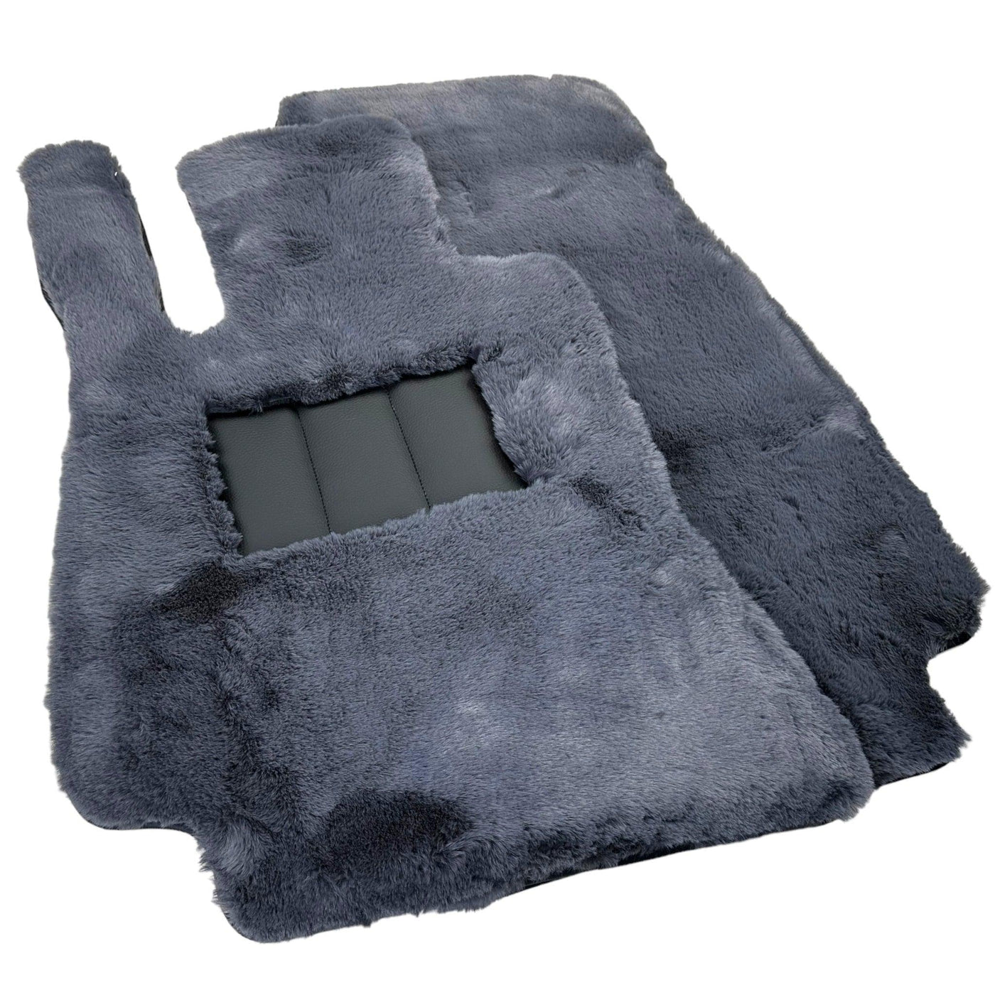 Gray Sheepskin Floor Mats for Mercedes Benz GLC-Class X254 SUV 300e 4Matic (2023-2024) | ER56 Design - AutoWin