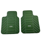 Green Leather Floor Mats For Rolls Royce Black Badge Phantom Drophead Coupe 2007–2016 - AutoWin
