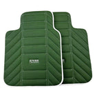 Green Leather Floor Mats For Rolls Royce Black Badge Wraith (2013-2023) - AutoWin