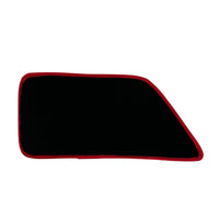 Black Floor Mats For Ferrari F355 1994-1999 With Alcantara Leather - AutoWin