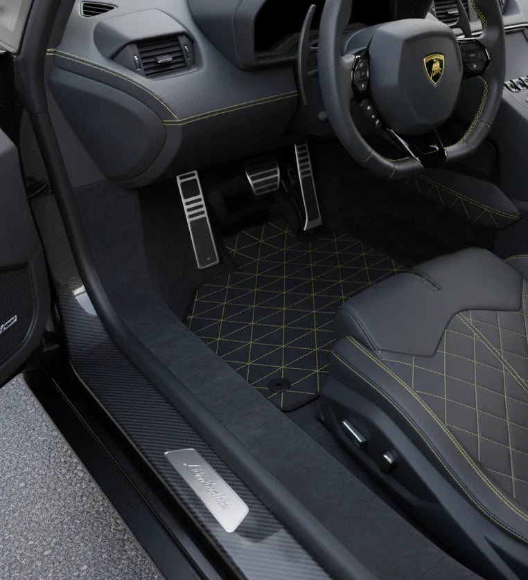 Interior look of floor mats for Lamborghini Aventador SV (2012-2022)