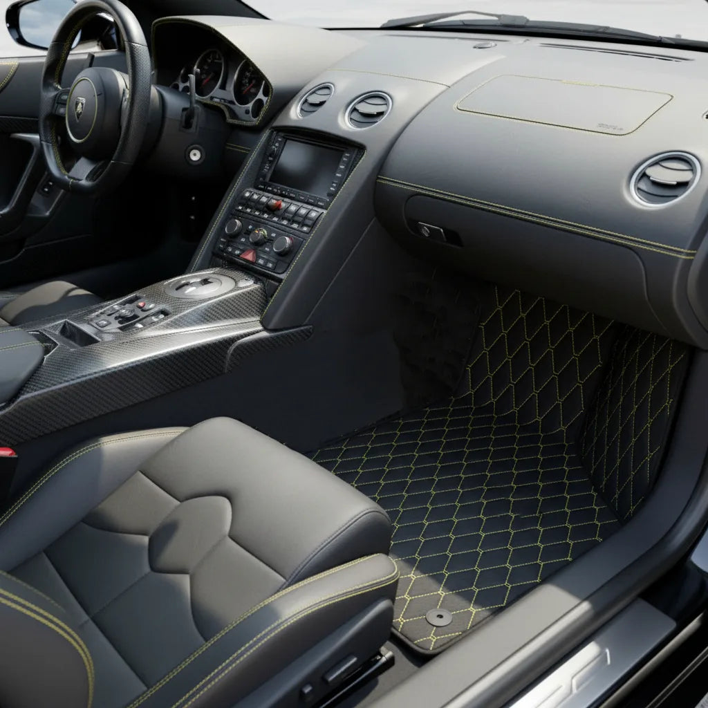 Interior look of floor mats for Lamborghini Murcielago (2001-2010)