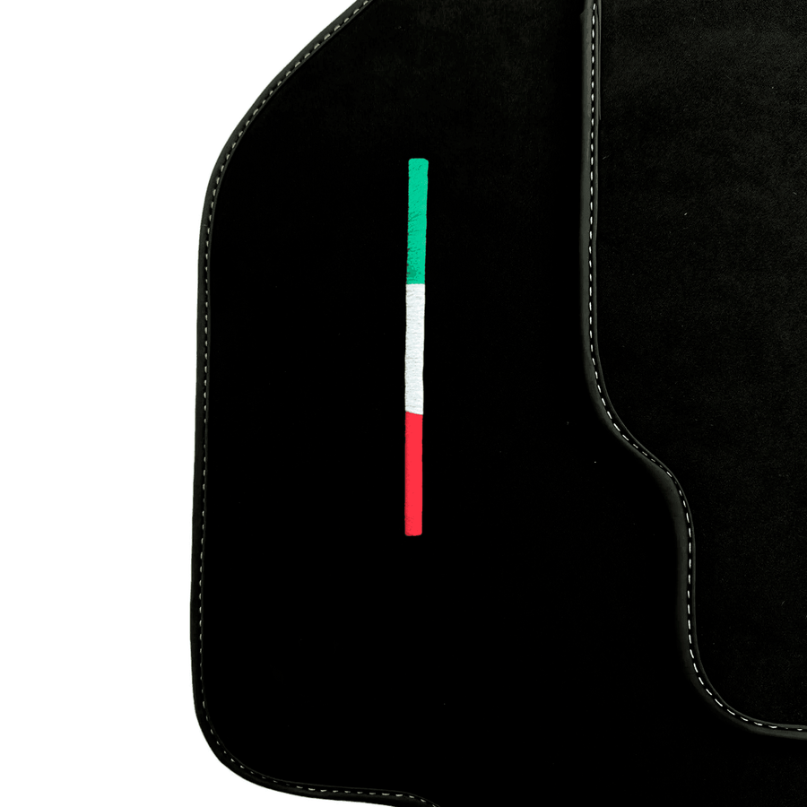Alcantara Black Floor Mats For Ferrari 458 Speciale (2012-2015) Italian Edition
