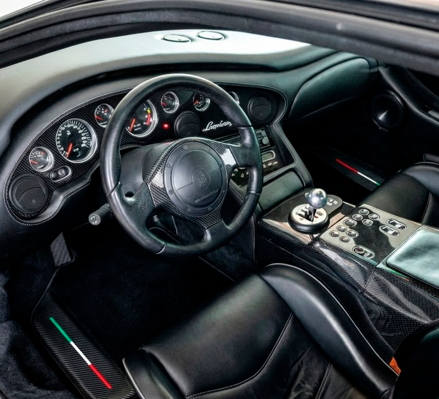 Tappetini per auto Neri Su Misura per Lamborghini Diablo