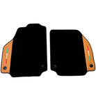 Black Floor Mats for Ferrari 458 Spider (2012-2015) with Beige Nappa Leather | Italian Edition - AutoWin