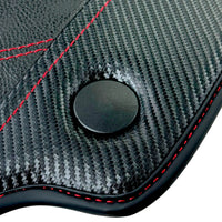 Leather Floor Mats For Ferrari 458 GT2 2012-2015 With Carbon Fiber | Italian Edition
