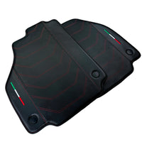Leather Floor Mats For Ferrari 458 GT2 2012-2015 With Carbon Fiber | Italian Edition