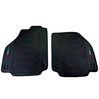 Leather Floor Mats For Ferrari 458 GT2 2012-2015 With Carbon Fiber | Italian Edition