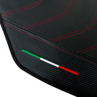 Leather Floor Mats For Ferrari 458 GT2 2012-2015 With Carbon Fiber | Italian Edition