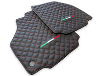 Leather Floor Mats For Ferrari 458 Spider 2012-2015 Black