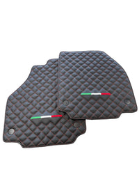 Leather Floor Mats For Ferrari 458 Spider 2012-2015 Black